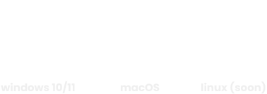 windows, mac, and linux (soon)